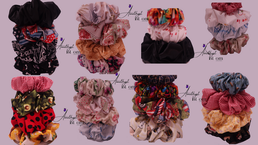 4 Pack Scrunchie Bundle