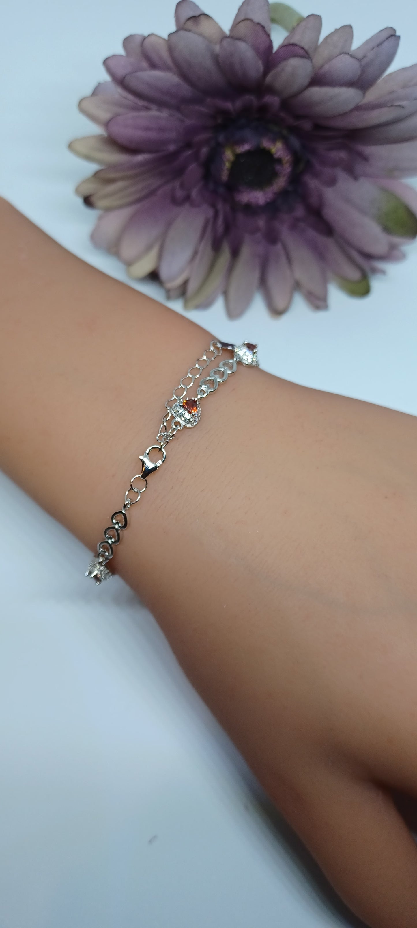 Sparkling Heart Bracelet